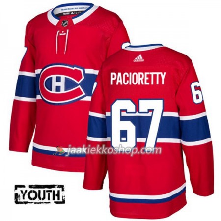 Lapsille NHL Montreal Canadiens Pelipaita Max Pacioretty 67 Adidas 2017-2018 Punainen Authentic